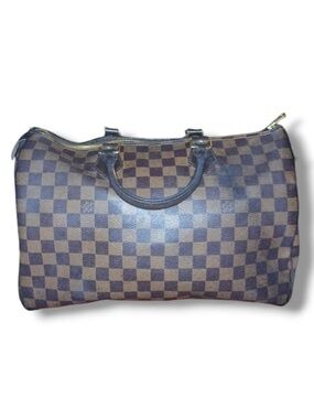 Louis Vuitton Damier Brown Coated Canvas Speedy 35.